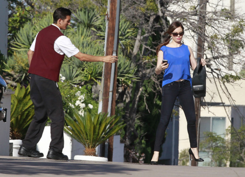  Rose - Arriving at a hotel in Century City, California - August 09, 2012