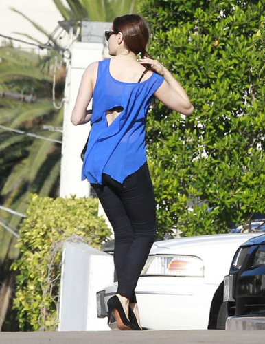 Rose - Arriving at a hotel in Century City, California - August 09, 2012