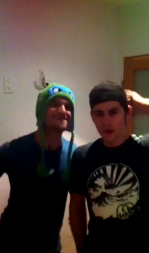 Tyler & Dylan rock out Ninja Turtle style