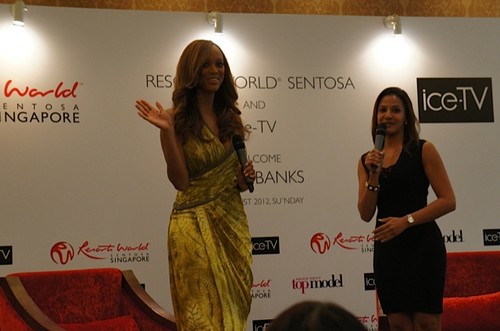  Tyra Banks attends the Asia's seguinte topo, início Model press conference, 12 august 2012