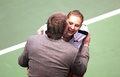 Vaidisova kiss with Topolanek - tennis photo