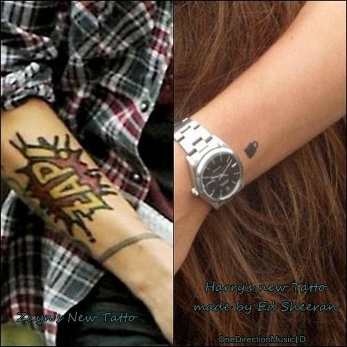  Zayn And Harry mga tattoo
