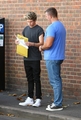 AUG 22ND - NIALL OUTSIDE A STUDIO - one-direction photo