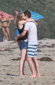 Andrew & Emma kissing on the beach - andrew-garfield-and-emma-stone photo