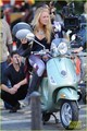 Blake and Penn hop onto a Vespa together to film a scene for Gossip Girl (August 28) - gossip-girl photo
