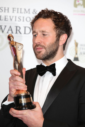  Chris O'Dowd with the award for Best Supporting Actor in a Film for Bridesmaids