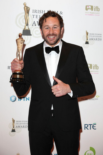 Chris O'Dowd with the award for Best Supporting Actor in a Film for Bridesmaids