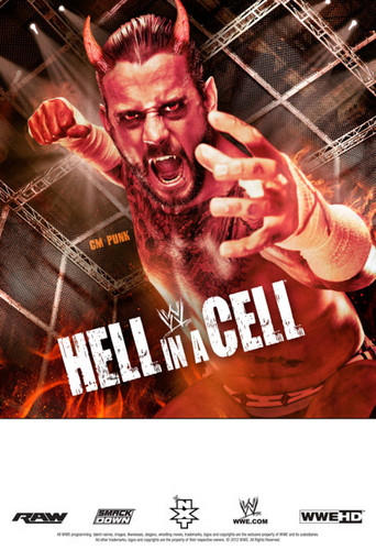  Hell in a Cell poster featuring CM Punk