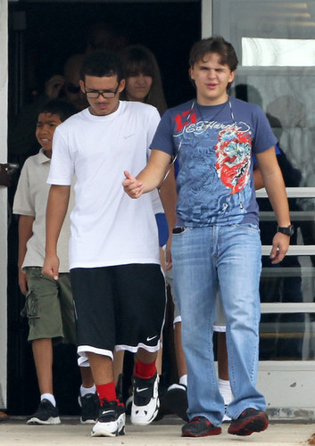  Johnathan and his cousin Prince Jackson at Six Flags in illinoise NEW August 2012