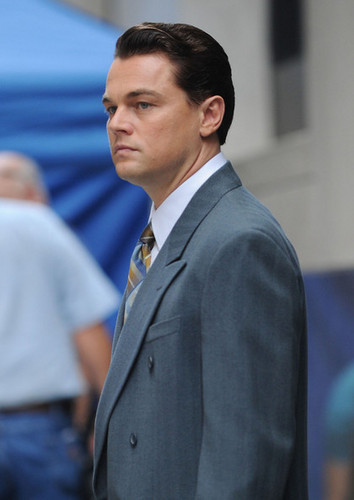  Leonardo DiCaprio On The Set Of 'The 늑대 Of 벽 Street'