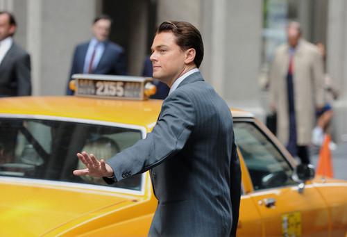  Leonardo DiCaprio On The Set Of 'The 狼 Of 墙 Street'