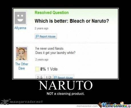  Naruto... is NOT a CLEANING PRODUCT