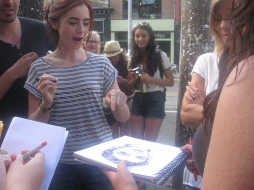  On the set of 'The Mortal Instruments: City of Bones' (August 22, 2012)