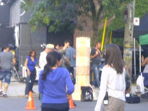 On the set of 'The Mortal Instruments: City of Bones' (August 22, 2012)