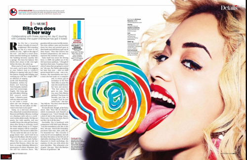  Rita Ora - Magazine Scans - GQ UK - July 2012