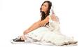 AJ Lee in Wedding Dress - wwe photo