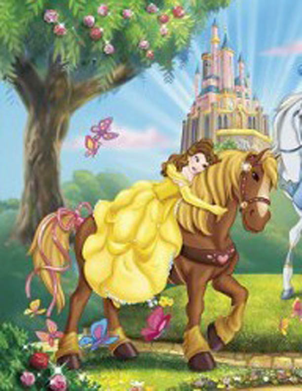 Belle Rides a Horse Disney Princess Photo (32061905