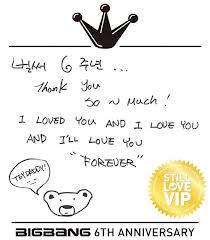  Big Bang 6th Anniversary Letter To YG