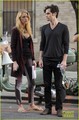 Blake and Penn on the set of Gossip Girl on Wednesday (August 29) in NYC - gossip-girl photo