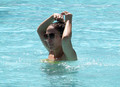 Jennifer Lopez Relaxes At The Pool With Her Kids And Casper [August 30, 2012] - jennifer-lopez photo