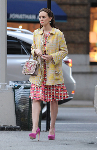  Leighton Meester on set Gossip Girl, 29 august 2012