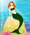 Merida as mermaid - disney-princess fan art