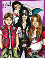 Prince Jackson, Blanket Jackson, Michael Jackson and Paris Jackson ♥♥ - michael-jackson fan art