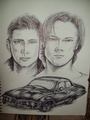 The Winchester brothers - supernatural fan art