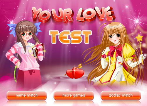 Your Love Test Game - Dressup24h.com