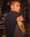 MJ's good friend diana ross's son evan ross's michael jackson tattoos - michael-jackson photo