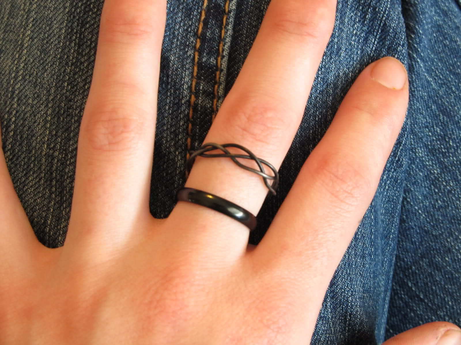 Do you wear an asexuality ring? (A black ring on the middle finger of