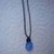  Blue crystal necklace.
