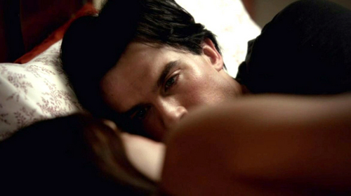  "I'm not mad at آپ for letting him out, Damon. I think you're going to be the one to save him from himself. It won't be because he loves me.It'll be because he loves you"