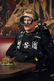  In which episode did Barney wear scuba gear?