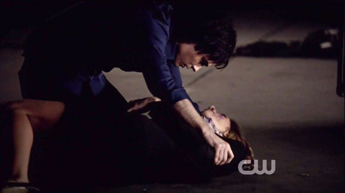 Stefan compels Andi to jump to her death in 'The Birthday'. True or False?