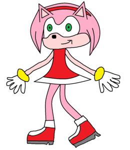  What color is Amy's dress