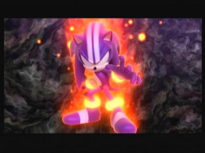 How does Sonic become Darkspine Sonic in <Sonic and the Secret Rings>?