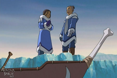  what did Sokka zei to Katara (at ep.the boy in the iceberg)when they were ready to go help aang?