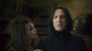  In HBP: What is the fifth pergunta that Bellatrix is asking Snape in the beginning of the book?