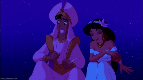What did Aladdin say when Jasmine said "It to bad Abu had to miss this"