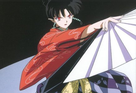 This is Kagura from InuYasha, is she a villain or a heroine? 