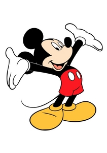  what is mickey's outfit color ?