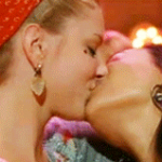  where did santana and brittany had their first official kiss?