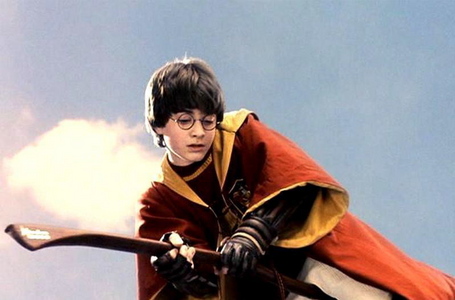  What number plays Harry at Quidditch?