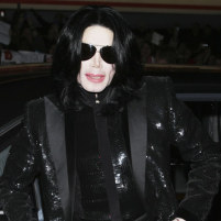  Inspired da "'50's" fashion, Michael wore white socks with black penny loafers