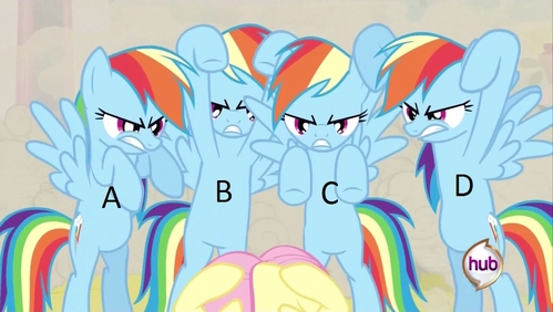 Which one is the real Rainbow Dash?