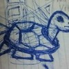 got a pen then doodled my doodle turtle Hi-Lo photo