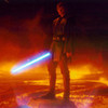 Anakin during the Mustafar duel with Obi-Wan, his old mentor.  ladyhadhafang photo