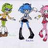 pink one:emily rose,blue one:ruth rose and the green 1: millie rose sppedohedgie15 photo