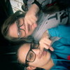Me and Harley and our Mustaches with our nerd glasses c: Lilie_bishop photo